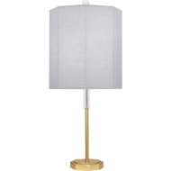 Picture of KATE TABLE LAMP IN MODERN BRASS FINISH WITH CLEAR CRYSTAL ACCENTS PG04