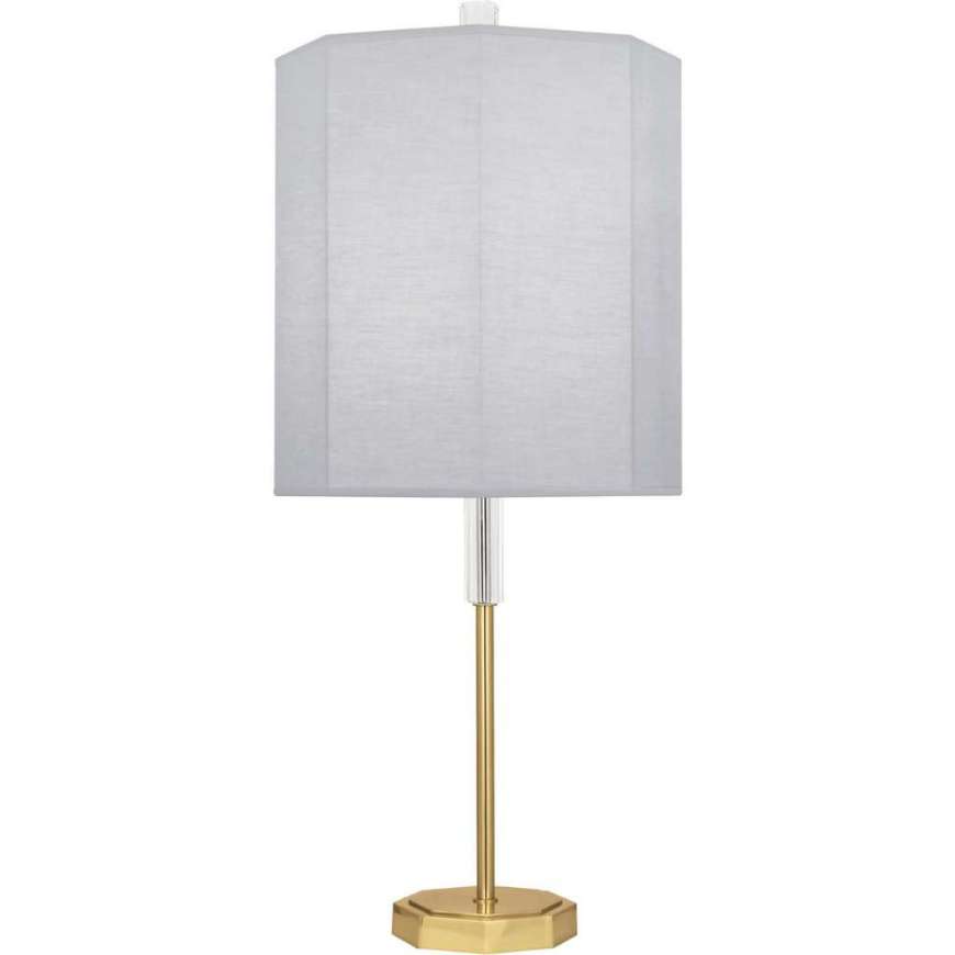 Picture of KATE TABLE LAMP IN MODERN BRASS FINISH WITH CLEAR CRYSTAL ACCENTS PG04