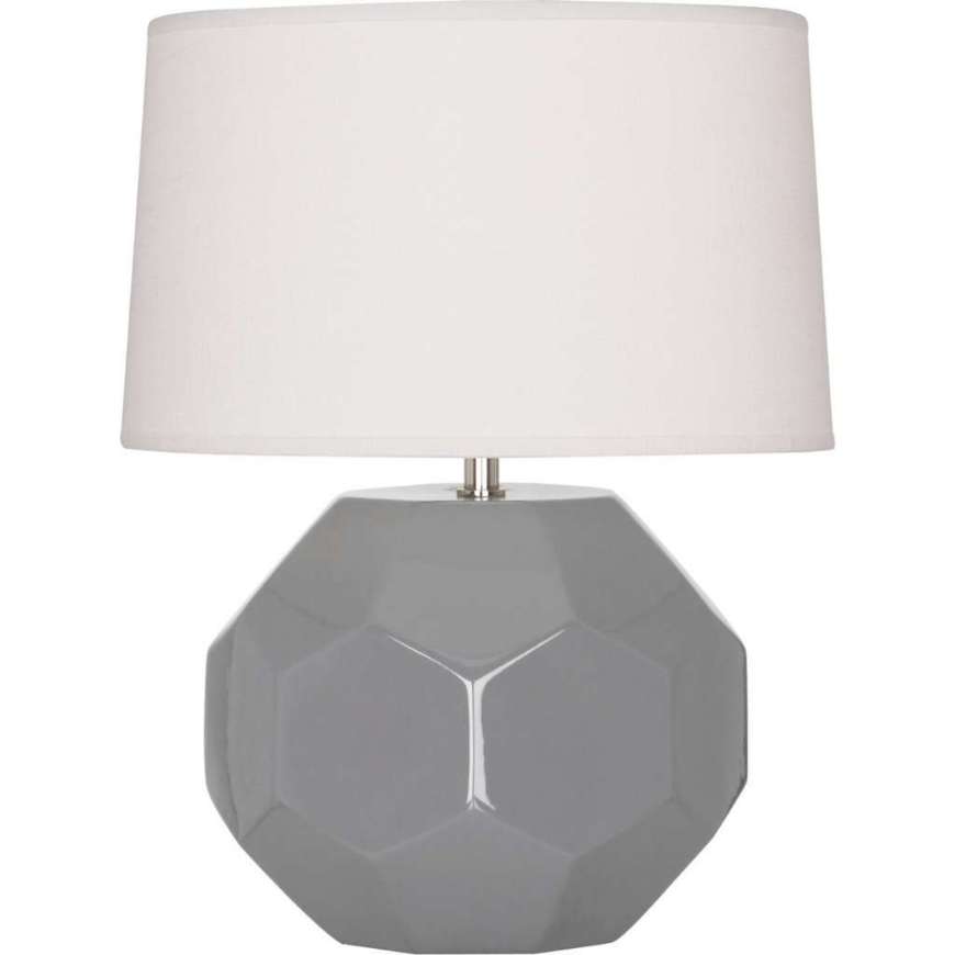 Picture of SMOKEY TAUPE FRANKLIN ACCENT LAMP IN SMOKY TAUPE GLAZED CERAMIC ST02