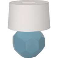 Picture of MATTE STEEL BLUE FRANKLIN ACCENT LAMP IN MATTE STEEL BLUE GLAZED CERAMIC MOB02