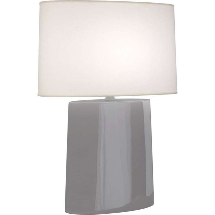 Picture of SMOKEY TAUPE VICTOR TABLE LAMP IN SMOKY TAUPE GLAZED CERAMIC ST03