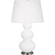 Picture of MATTE DAISY TRIPLE GOURD TABLE LAMP MDY42