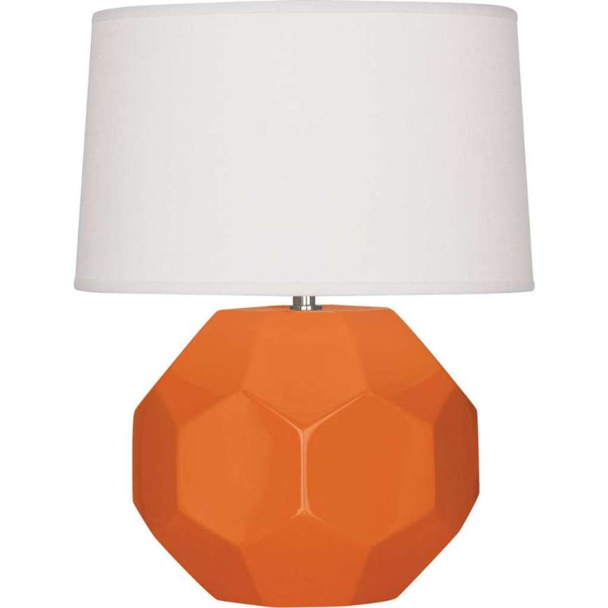 Picture of PUMPKIN FRANKLIN TABLE LAMP IN PUMPKIN GLAZED CERAMIC PM01