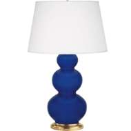 Picture of COBALT TRIPLE GOURD TABLE LAMP CT40X