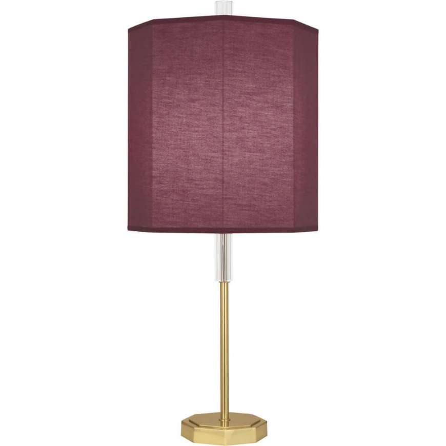 Picture of KATE TABLE LAMP IN MODERN BRASS FINISH WITH CLEAR CRYSTAL ACCENTS VW04