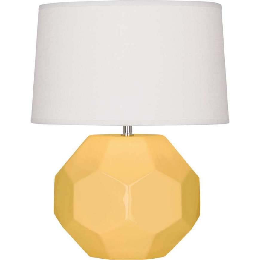 Picture of SUNSET FRANKLIN TABLE LAMP IN SUNSET YELLOW GLAZED CERAMIC SU01