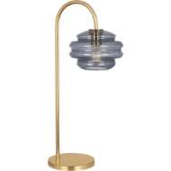 Picture of HORIZON TABLE LAMP IN MODERN BRASS FINISH WITH SMOKE GRAY GLASS GY62