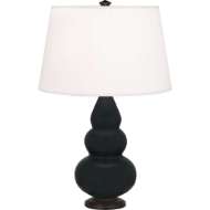 Picture of MATTE OBSIDIAN SMALL TRIPLE GOURD ACCENT LAMP MOS31