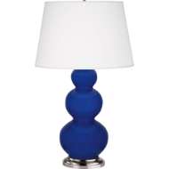 Picture of COBALT TRIPLE GOURD TABLE LAMP CT42X