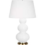 Picture of MATTE DAISY TRIPLE GOURD TABLE LAMP MDY40