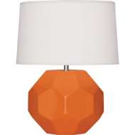 Picture of PUMPKIN FRANKLIN ACCENT LAMP IN PUMPKIN GLAZED CERAMIC PM02