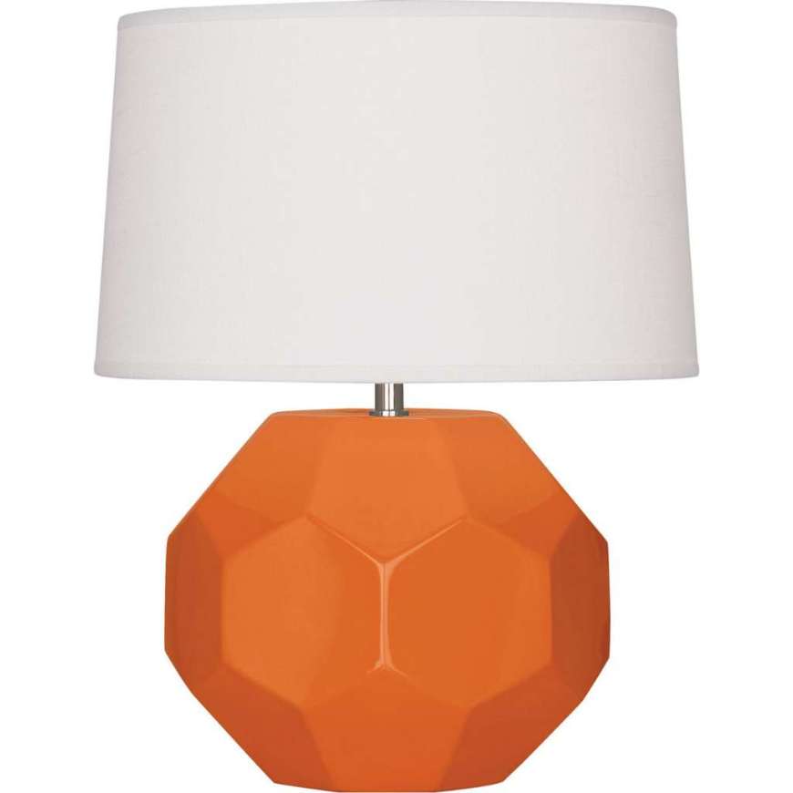 Picture of PUMPKIN FRANKLIN ACCENT LAMP IN PUMPKIN GLAZED CERAMIC PM02