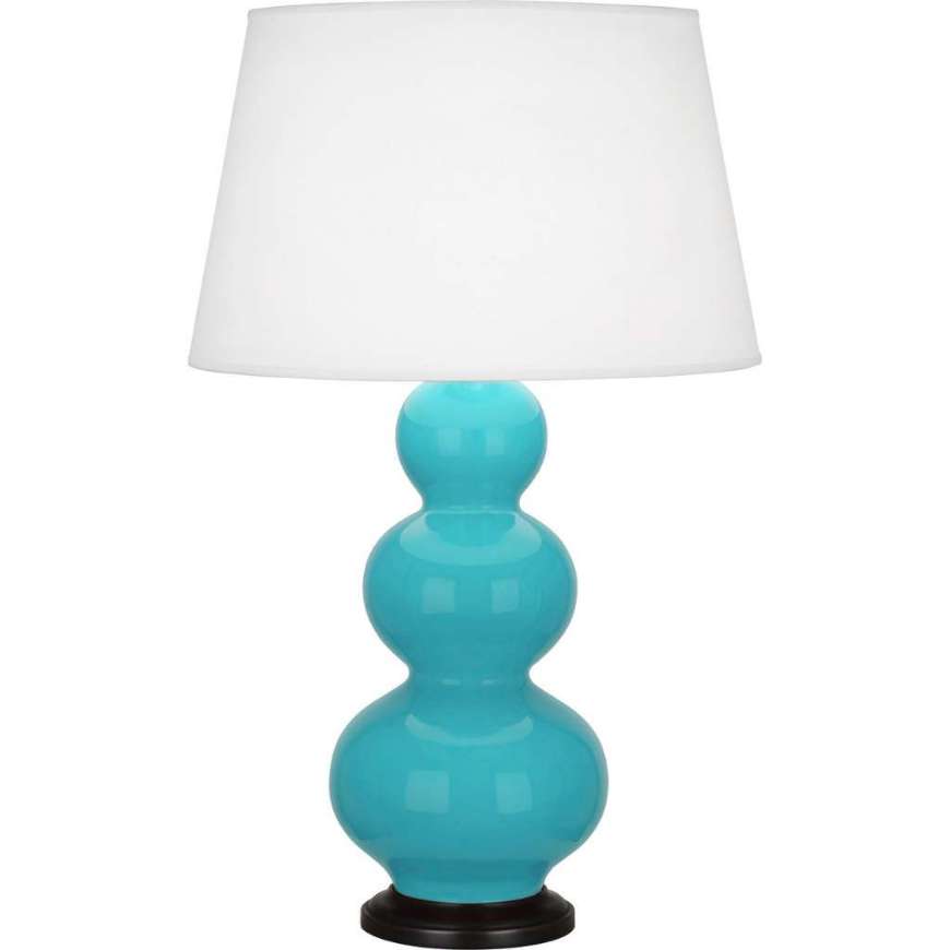 Picture of EGG BLUE TRIPLE GOURD TABLE LAMP EB41X