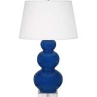 Picture of COBALT TRIPLE GOURD TABLE LAMP CT43X