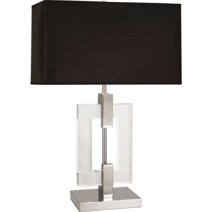 Picture of LINCOLN TABLE LAMP IN POLISHED NICKEL FINISH WITH CRYSTAL ACCENTS 1012B