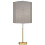 Picture of KATE TABLE LAMP IN MODERN BRASS FINISH WITH CLEAR CRYSTAL ACCENTS SG04