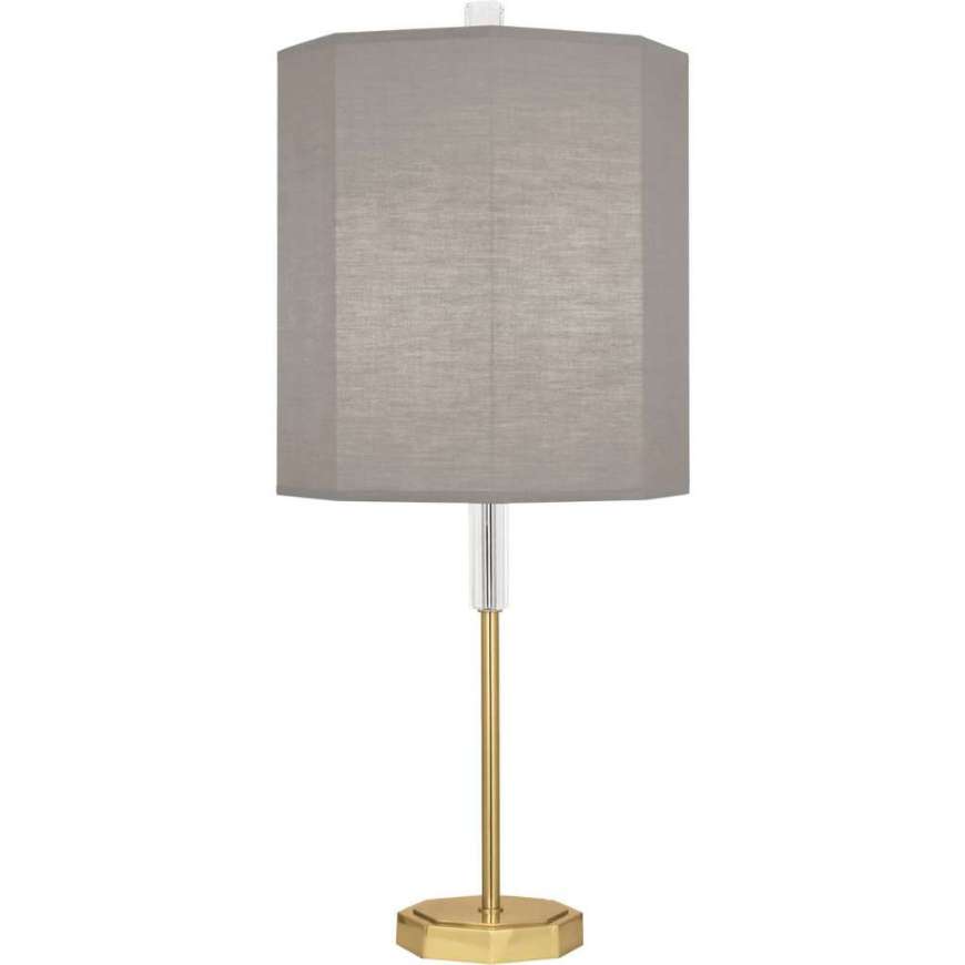 Picture of KATE TABLE LAMP IN MODERN BRASS FINISH WITH CLEAR CRYSTAL ACCENTS SG04