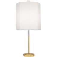 Picture of KATE TABLE LAMP IN MODERN BRASS FINISH WITH CLEAR CRYSTAL ACCENTS AW04