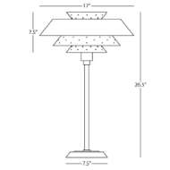 Picture of PIERCE TABLE LAMP IN PUMPKIN GLOSS FINISH PM780