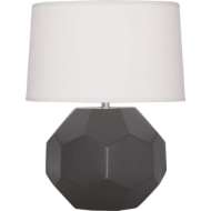 Picture of MATTE ASH FRANKLIN TABLE LAMP IN MATTE ASH GLAZED CERAMIC MCR01