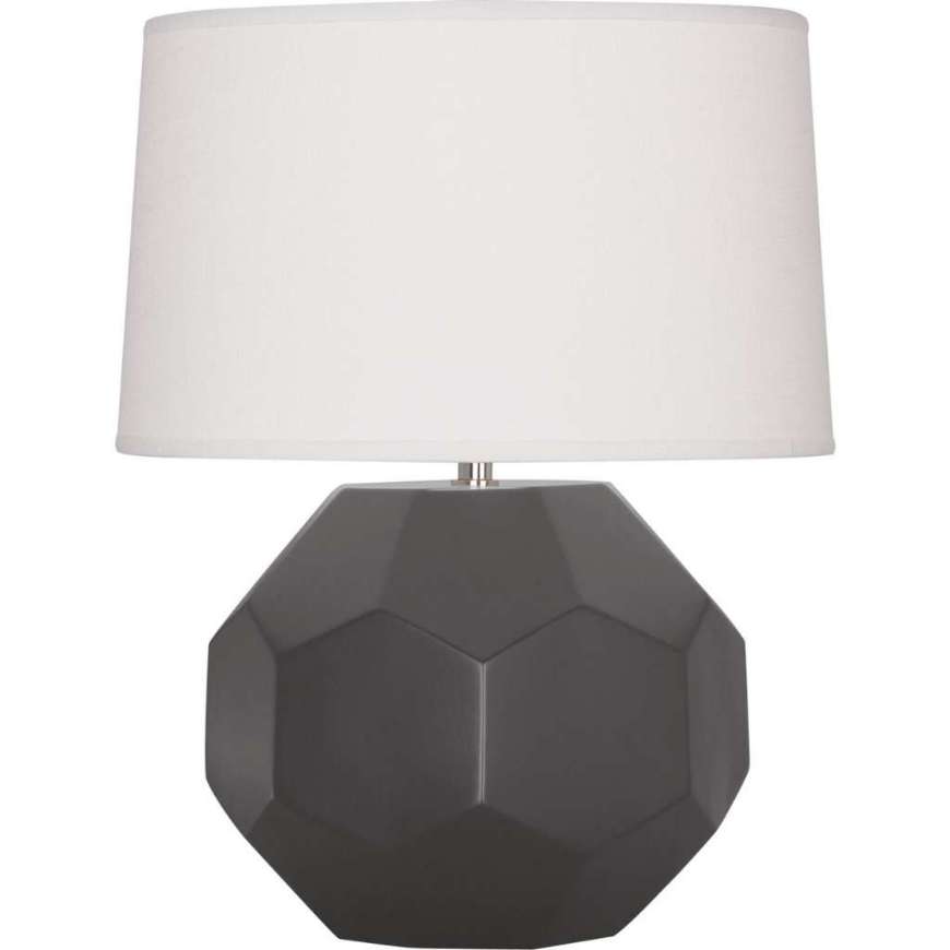 Picture of MATTE ASH FRANKLIN TABLE LAMP IN MATTE ASH GLAZED CERAMIC MCR01