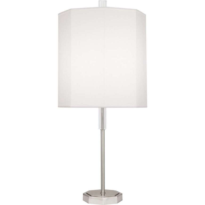 Picture of KATE TABLE LAMP IN POLISHED NICKEL FINISH WITH CLEAR CRYSTAL ACCENTS AW05