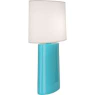 Picture of EGG BLUE VICTOR TABLE LAMP IN EGG BLUE GLAZED CERAMIC EB03