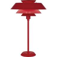 Picture of PIERCE TABLE LAMP IN RUBY RED GLOSS FINISH RR780