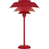 Picture of PIERCE TABLE LAMP IN RUBY RED GLOSS FINISH RR780