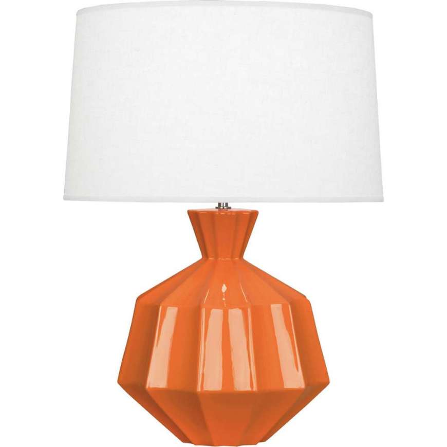 Picture of PUMPKIN ORION TABLE LAMP IN PUMPKIN GLAZED CERAMIC PM999