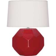 Picture of RUBY RED FRANKLIN TABLE LAMP IN RUBY RED GLAZED CERAMIC RR01