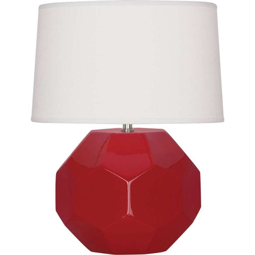 Picture of RUBY RED FRANKLIN TABLE LAMP IN RUBY RED GLAZED CERAMIC RR01