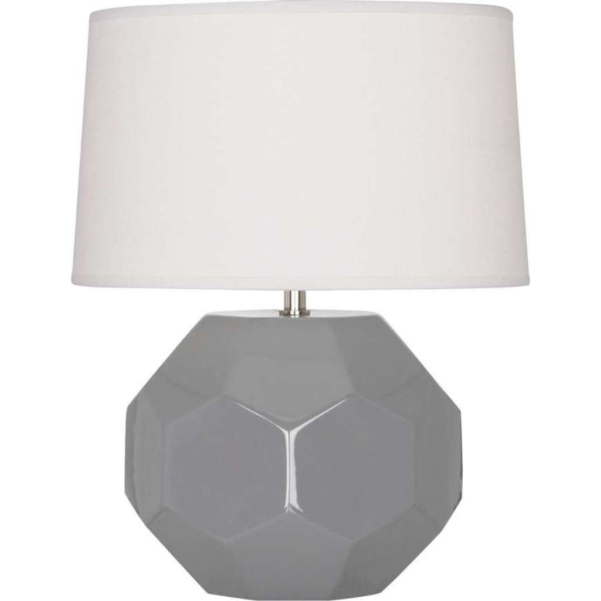 Picture of SMOKEY TAUPE FRANKLIN TABLE LAMP IN SMOKY TAUPE GLAZED CERAMIC ST01