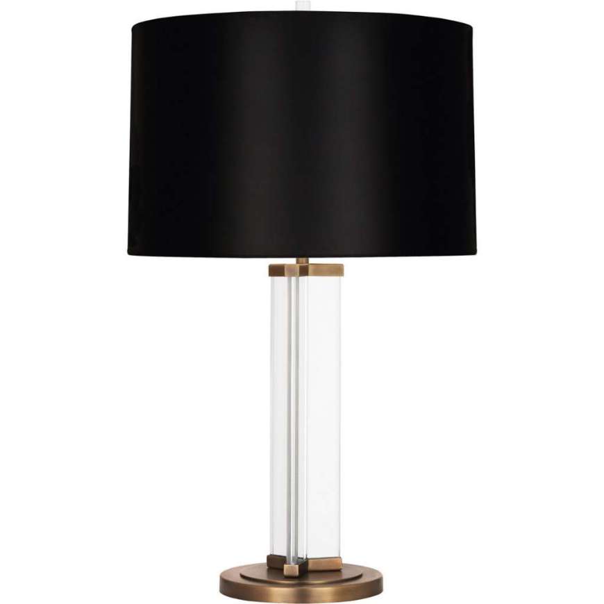 Picture of FINEAS TABLE LAMP IN CLEAR GLASS AND AGED BRASS 472B