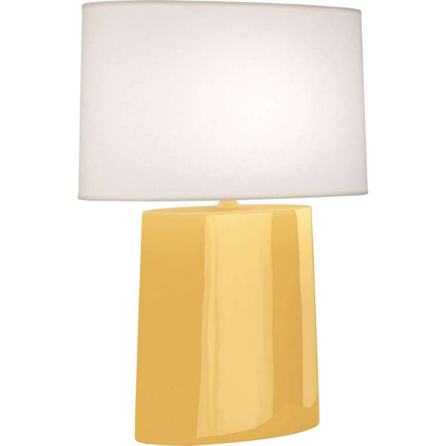 Picture of SUNSET VICTOR TABLE LAMP IN SUNSET YELLOW GLAZED CERAMIC SU03