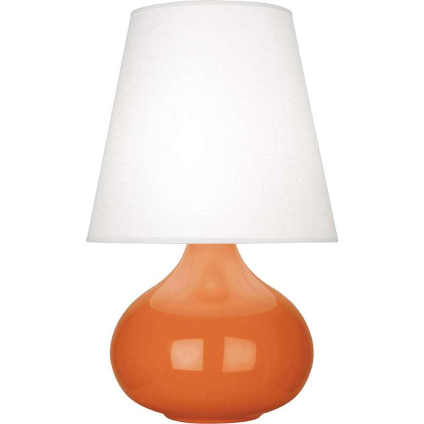 Picture of PUMPKIN JUNE ACCENT LAMP IN PUMPKIN GLAZED CERAMIC PM93