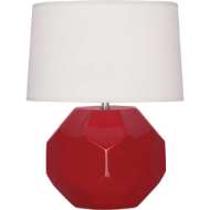 Picture of RUBY RED FRANKLIN ACCENT LAMP IN RUBY RED GLAZED CERAMIC RR02