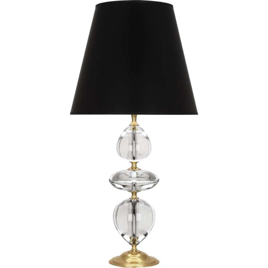 Picture of WILLIAMSBURG ORLANDO TABLE LAMP IN CLEAR CRYSTAL W/ MODERN BRASS ACCENTS 260B