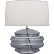 Picture of HORIZON ACCENT LAMP IN MODERN BRASS FINISH WITH SMOKE GRAY GLASS GY61