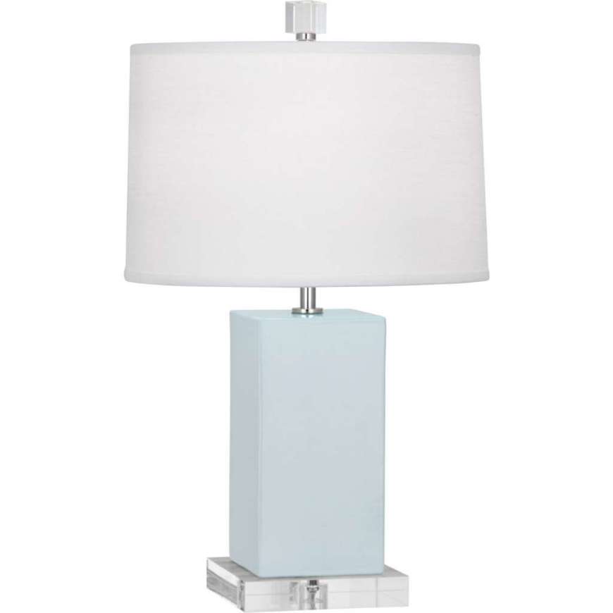 Picture of BABY BLUE HARVEY ACCENT LAMP IN BABY BLUE GLAZED CERAMIC BB990