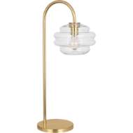 Picture of HORIZON TABLE LAMP IN MODERN BRASS FINISH WITH CLEAR GLASS CL62