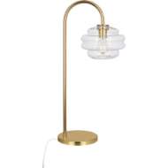 Picture of HORIZON TABLE LAMP IN MODERN BRASS FINISH WITH CLEAR GLASS CL62