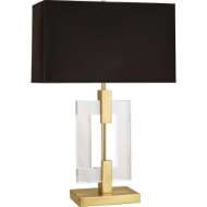 Picture of LINCOLN TABLE LAMP IN MODERN BRASS FINISH WITH CRYSTAL ACCENTS 1011B