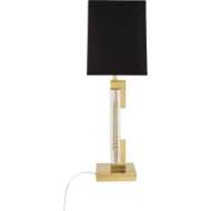 Picture of LINCOLN TABLE LAMP IN MODERN BRASS FINISH WITH CRYSTAL ACCENTS 1011B