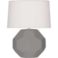 Picture of MATTE SMOKY TAUPE FRANKLIN TABLE LAMP IN MATTE SMOKY TAUPE GLAZED CERAMIC MST01