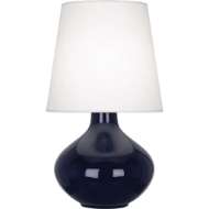 Picture of MIDNIGHT JUNE TABLE LAMP IN MIDNIGHT BLUE GLAZED CERAMIC MB993