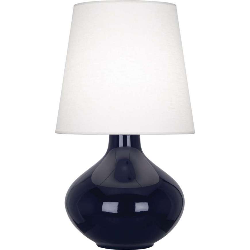 Picture of MIDNIGHT JUNE TABLE LAMP IN MIDNIGHT BLUE GLAZED CERAMIC MB993