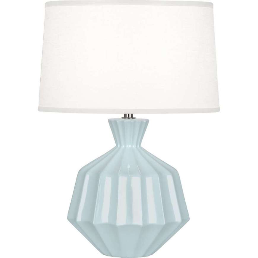 Picture of BABY BLUE ORION ACCENT LAMP IN BABY BLUE GLAZED CERAMIC BB989