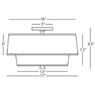 Picture of DECKER FLUSHMOUNT IN POLISHED NICKEL FINISH AW144