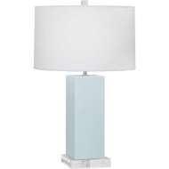 Picture of BABY BLUE HARVEY TABLE LAMP IN BABY BLUE GLAZED CERAMIC BB995